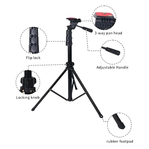 Jmary KP-2206 Multifunctional Camera Phone Selfie Stick And Tripod – View 3