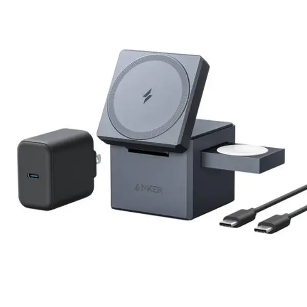 Anker 3 in 1 Cube with MagSafe Wireless Charger – View 1