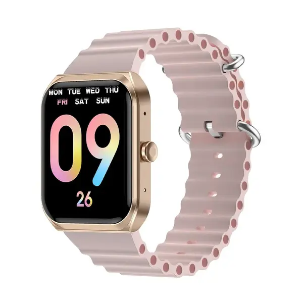 XINJI COBEE C1 PROS Bluetooth Calling Smartwatch – Color: Pink – View 1
