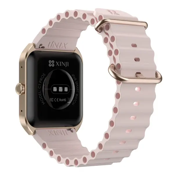 XINJI COBEE C1 PROS Bluetooth Calling Smartwatch – Color: Pink – View 3