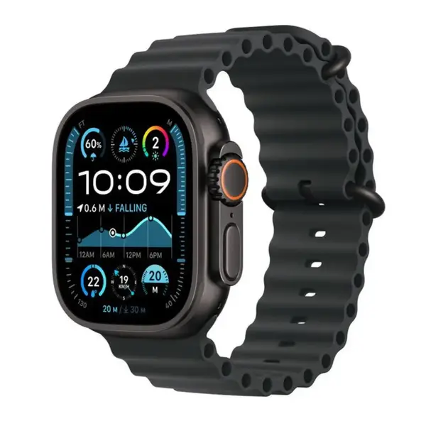 Apple Watch Ultra 2 with Ocean Band GPS + Cellular (2024) – Color: Black – View 1
