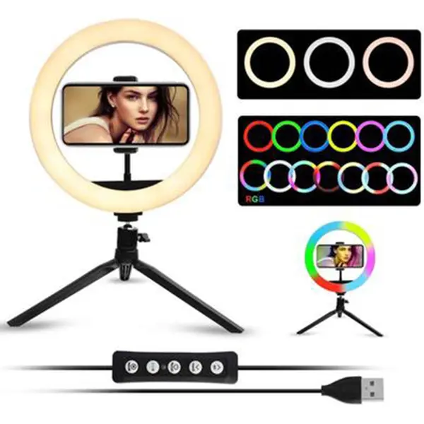 MJ30 RGB LED Soft Ring Light Varied Features for Creative Freedom Without Stand – View 2