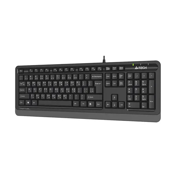 A4TECH FK10 Fstyler Multimedia Wired Keyboard  – Color: Gray – View 2