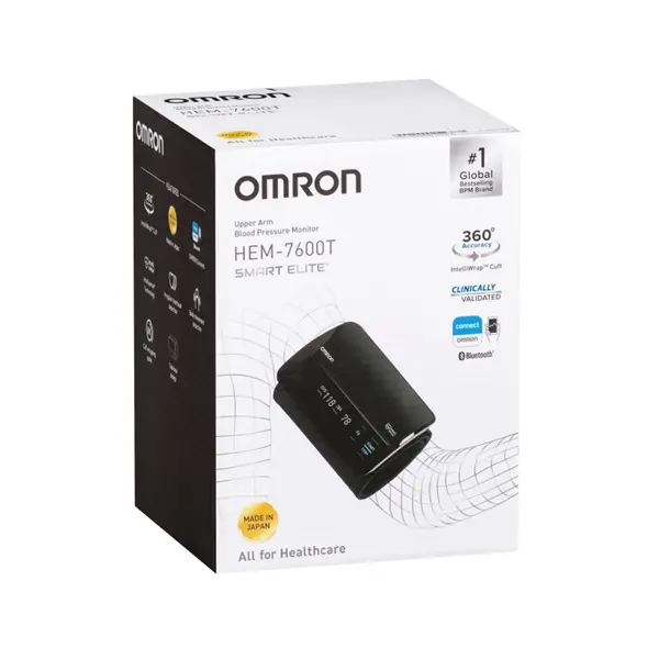 OMRON HEM-7600T Evolv Smart Elite+ Automatic Blood Pressure Monitor with Bluetooth Connectivity – View 5