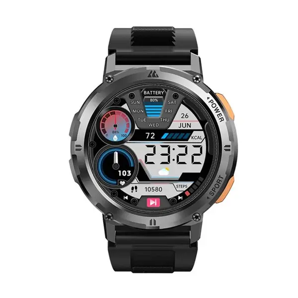 KOSPET TANK T2 AMOLED Display Smartwatch – Color: Silver – View 2