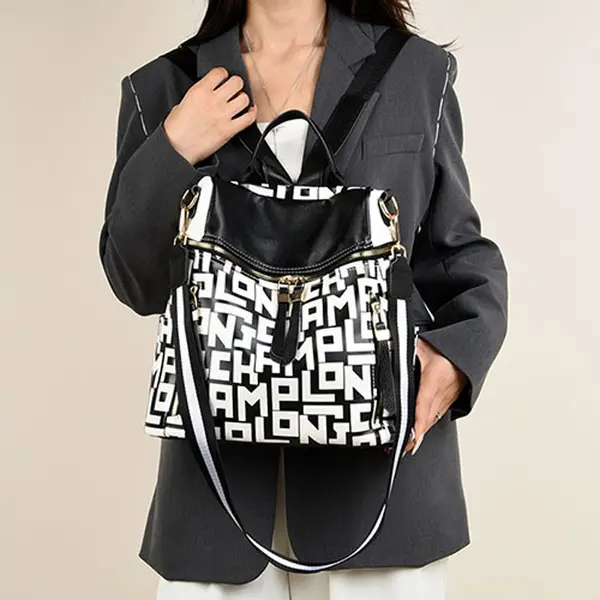 New Fashionable Stylish and Versatile Everyday Women’s Backpack (White) – View 3