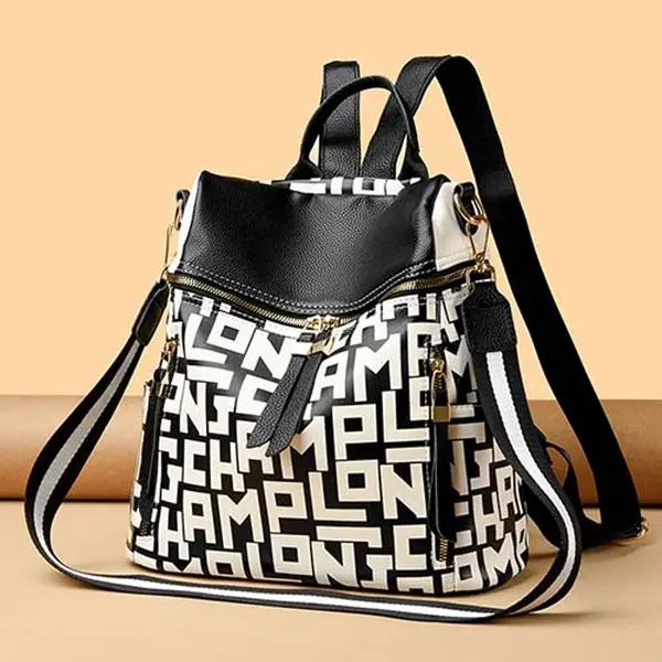 New Fashionable Stylish and Versatile Everyday Women’s Backpack (White) – View 2