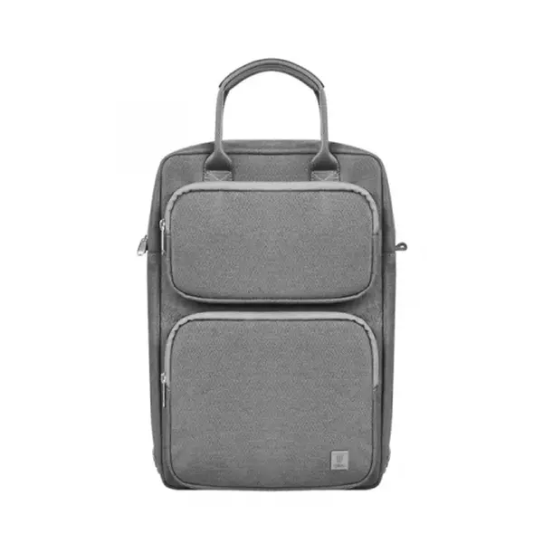 WIWU 14.2 inch Alpha Vertical Double Layer Laptop Bag – Color: Gray – View 1