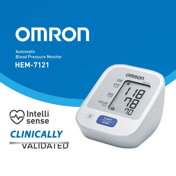 OMRON HEM-7121 Upper Arm Automatic Digital Blood Pressure Machine – View 3