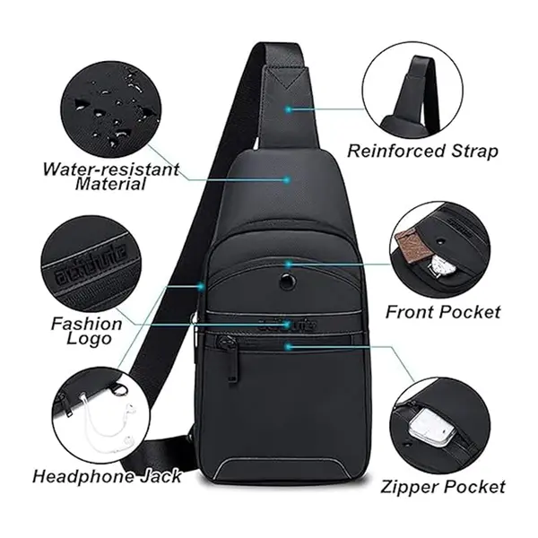 Arctic Hunter XB13001 Waterproof Cross Body Bag – View 5