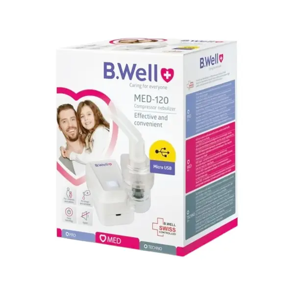B.Well PRO-110 Compressor Nebulizer with Adult & Child Masks – View 5