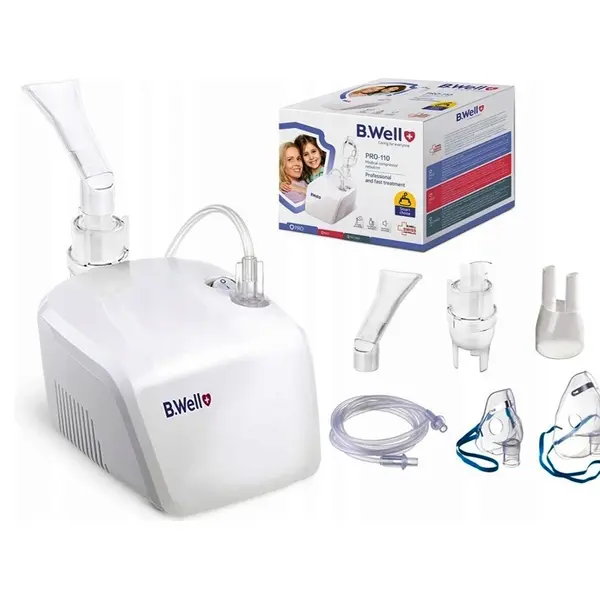 B.Well PRO-110 Compressor Nebulizer with Adult & Child Masks – View 2