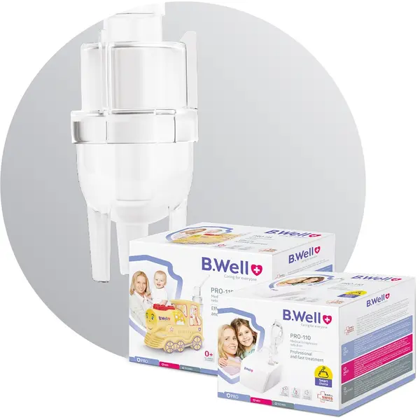 B.Well PRO-110 Compressor Nebulizer with Adult & Child Masks – View 4
