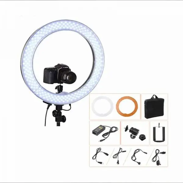 Light Photography Live Broadcasting and Self-portrait 18 Inch Ring Light – View 3