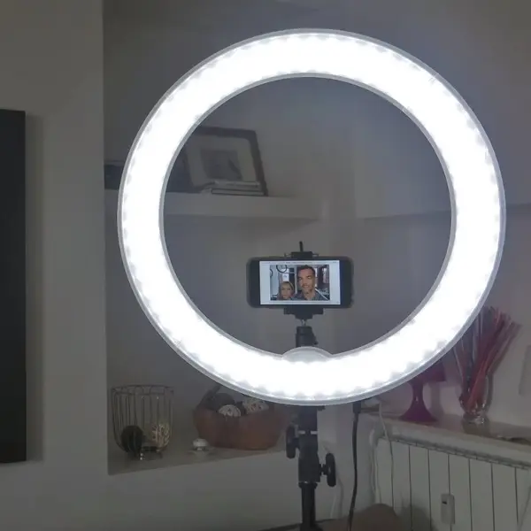 Light Photography Live Broadcasting and Self-portrait 18 Inch Ring Light – View 4