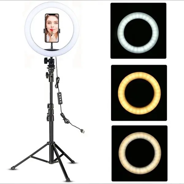 Light Photography Live Broadcasting and Self-portrait 18 Inch Ring Light – View 1