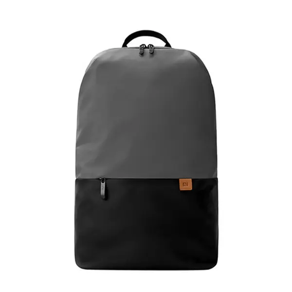 Xiaomi 20l Waterproof simple casual backpack – Color: Black – View 1