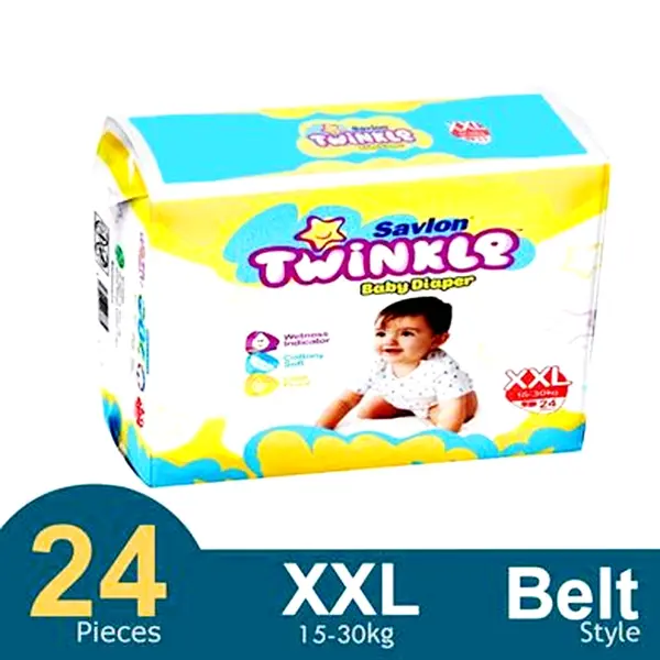 Savlon Twinkle Belt System For Secure Fit Baby Diaper – Quantity: 24 pcs – View 2