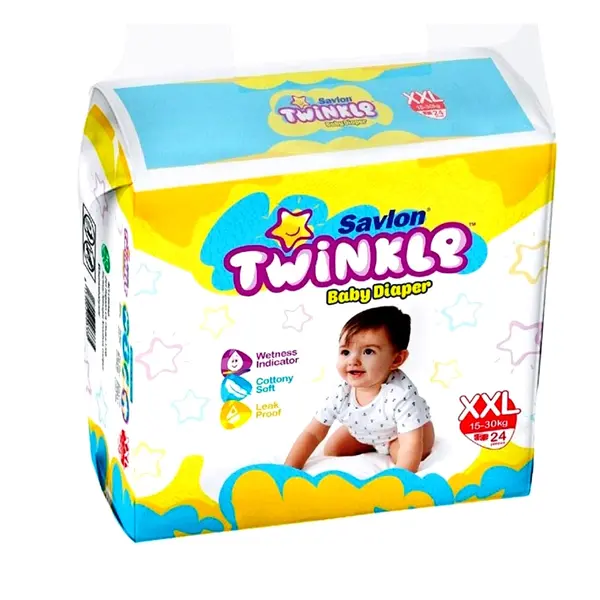 Savlon Twinkle Belt System For Secure Fit Baby Diaper – Quantity: 24 pcs – View 1