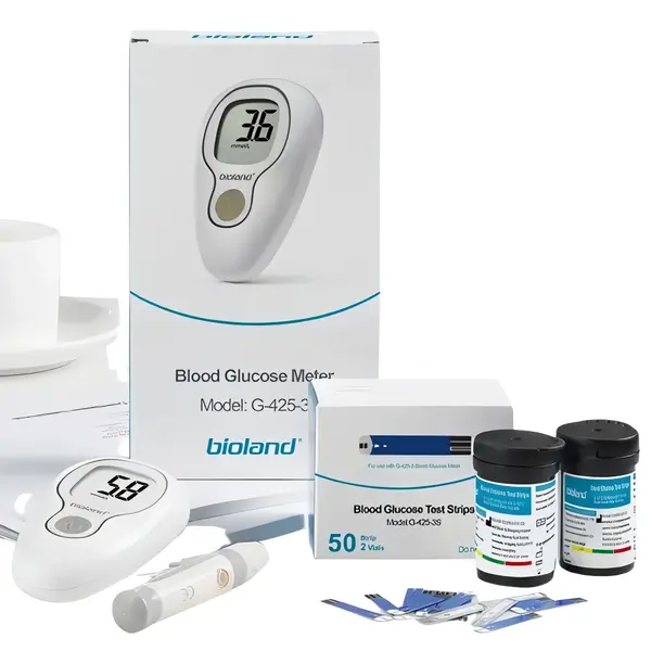 Bioland G-425-3 Blood Glucose Monitoring System for Diabetes – View 1