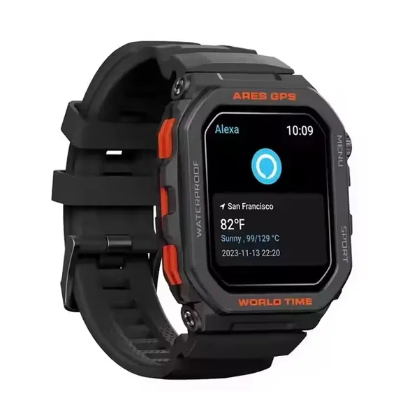 Zeblaze Ares GPS HD Color Display Smartwatch  – Color: Black – View 3