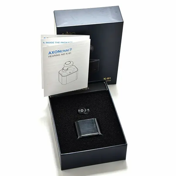 Axon K81 Rechargeable Hearing Aid Single Ear Adjustable Buds – View 5
