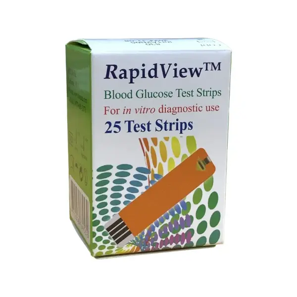 RapidView Blood Glucose Test Strip for Diabetes Patients – View 2