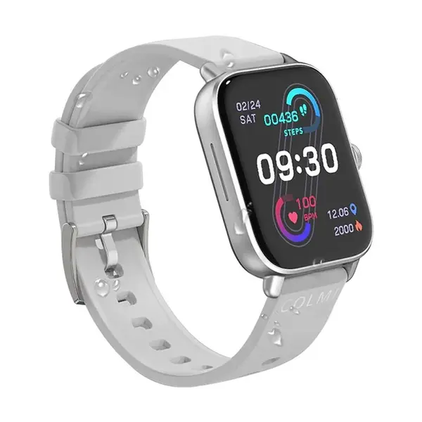 COLMI P28 Plus IP68 Waterproof Smart Watch – Color: Silver – View 2