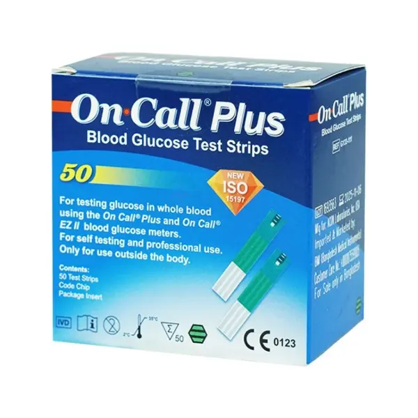 On Call Plus Blood Glucose Strips Pack – View 2