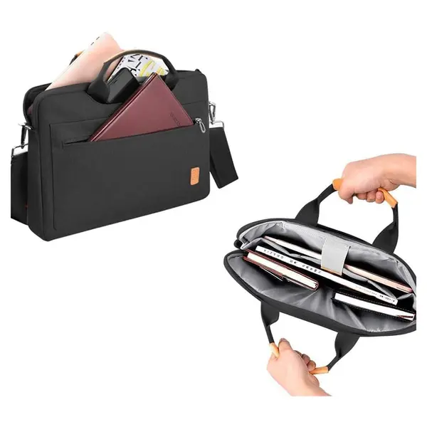 WIWU Pioneer 15.6 inch Detachable Shoulder Strap Laptop Bag – Color: Black – View 2