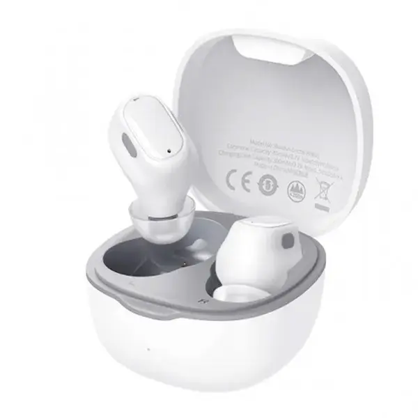 Baseus Bowie WM01 TWS True Wireless Bluetooth Earbuds – Color: White – View 1