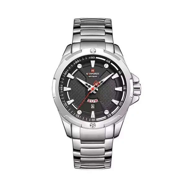 Naviforce NF9161 Luxury Stainless Steel Quartz Casual Fashion Men's Watch – Dial Color: Gold, Strap Color: Gold  – View 1