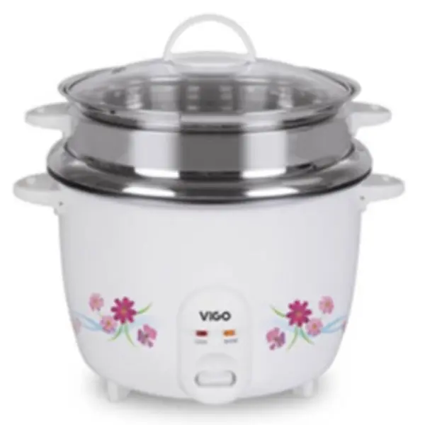 Vision VSNRC-50-04 2.2 Liter Double Pot Magnetic Switch and Thermostat Rice Cookers – View 1