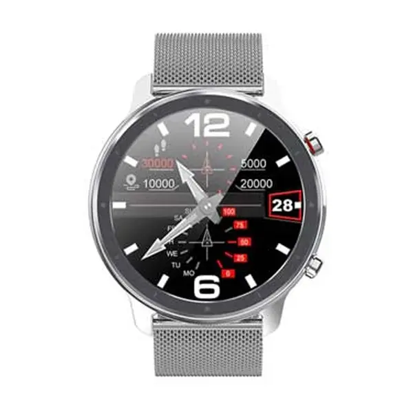 Microwear L11 IP68 Waterproof Smartwatch – Color: Silver – View 2