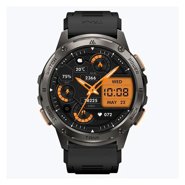 KOSPET TANK T3 Bluetooth Calling Smartwatch – Color: Black – View 2