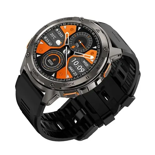 KOSPET TANK T3 Bluetooth Calling Smartwatch – Color: Black – View 3