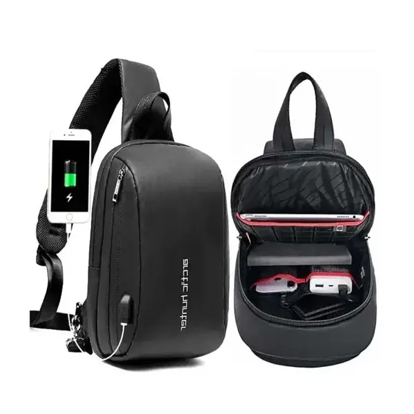 Arctic Hunter XB00081 Anti-Theft Pocket Shoulder Cross body Bag – Color: Black – View 2