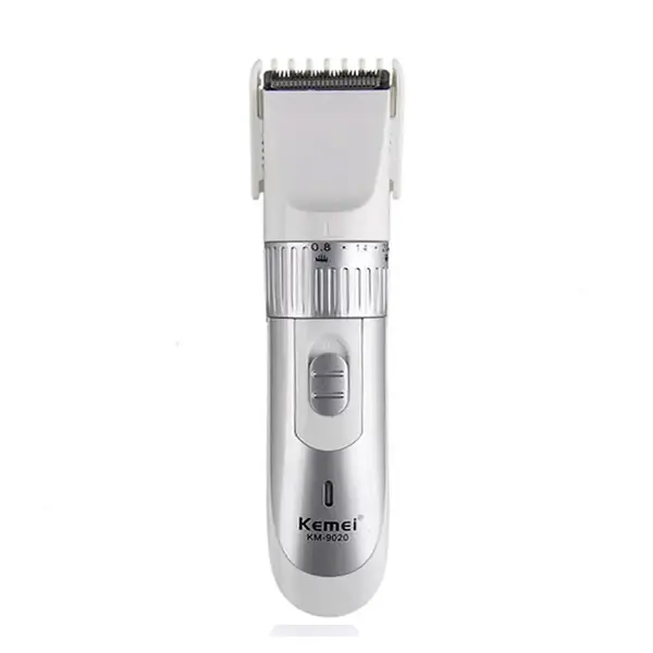 Kemei KM-9020 Professional Men's Hair Trimmer – Color: White – View 1