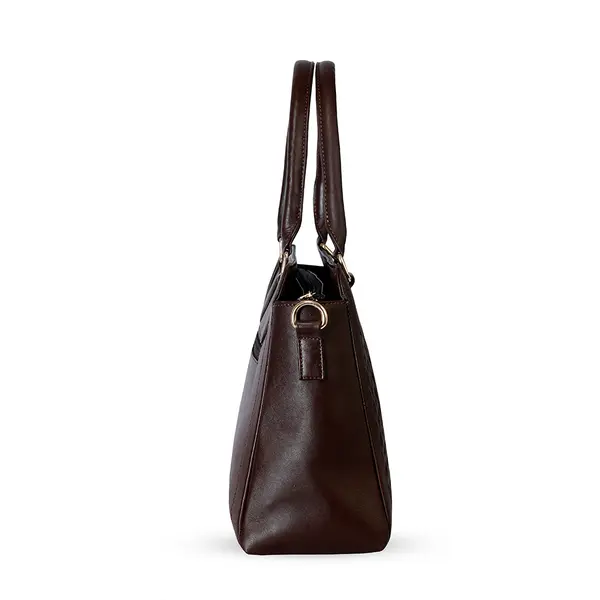 Long-lasting PU Leather Crossbody Hand Bag For Women – Color: Brown – View 3