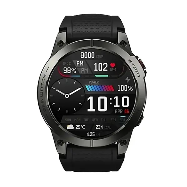 ZEBLAZE Stratos 3 Ultra HD AMOLED Smartwatch – Color: Black – View 2