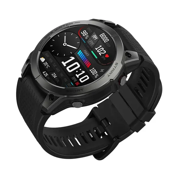 ZEBLAZE Stratos 3 Ultra HD AMOLED Smartwatch – Color: Black – View 3