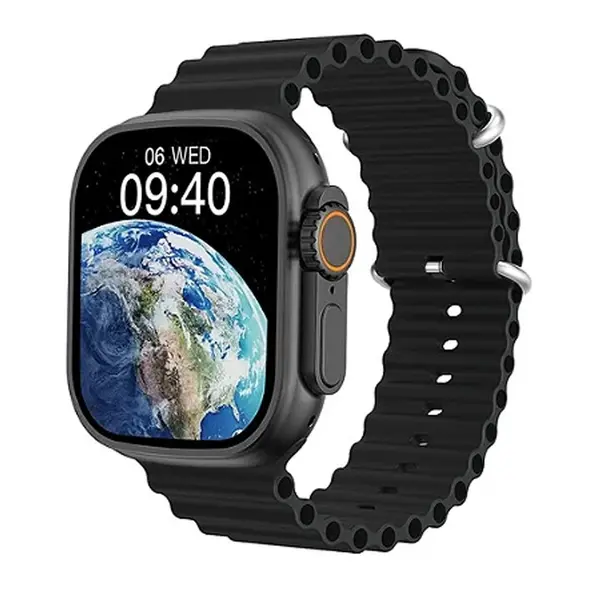 Microwear W68 Plus Ultra IPS Screen Smartwatch – Color: Black – View 1