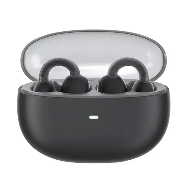 Baseus AirGo AS01 Open Ear Wireless Earbuds – Color: Black – View 1