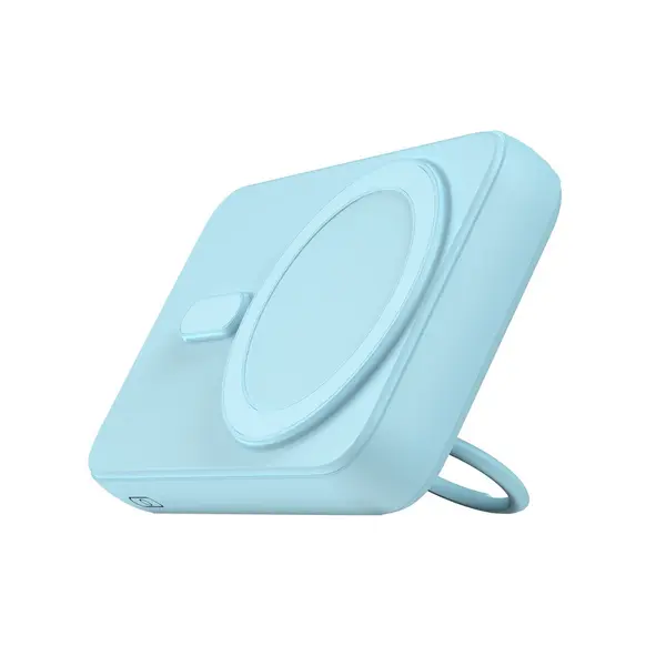 JOYROOM JR-W050 Magnetic Wireless 20W High Capacity Power Bank – Color: Blue – View 3