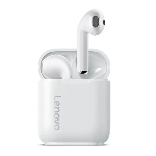 Lenovo LP2 TWS Wireless Bluetooth Earbuds – Color: White – View 1