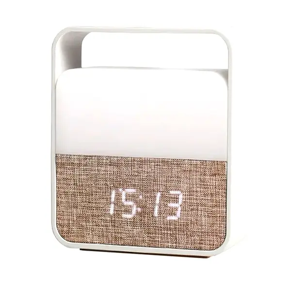 JTKDL Table Lamp Creative Energy Saving Alarm Clock Night Light – View 1