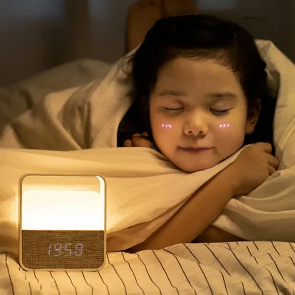 JTKDL Table Lamp Creative Energy Saving Alarm Clock Night Light – View 5