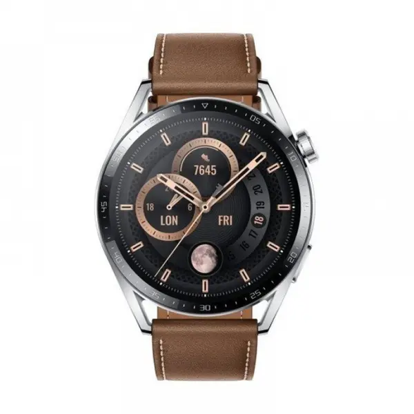 Huawei Watch GT 3 AMOLED Smartwatch – Color: Brown – View 2