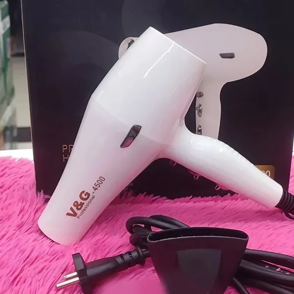 V&G PRO 4500 Professional Hair Dryer 2000 Watts – Color: White – View 2