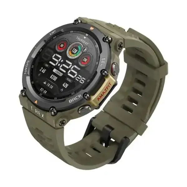 Amazfit T-Rex 2 AMOLED Display Smartwatch – Color: Green – View 1